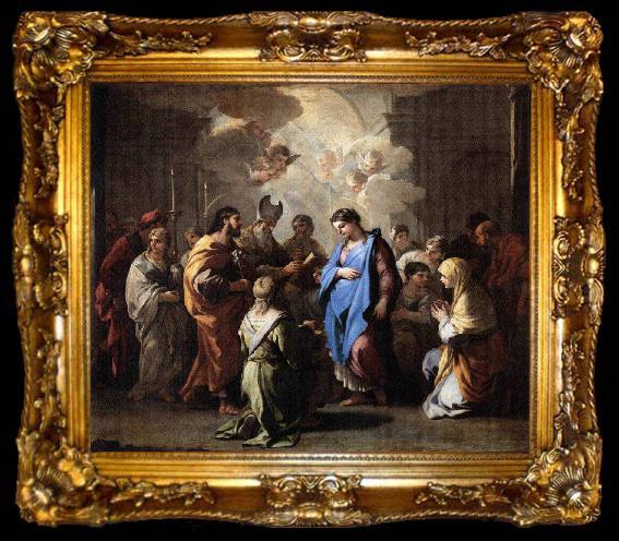 framed  Luca Giordano Marriage of the Virgin, ta009-2